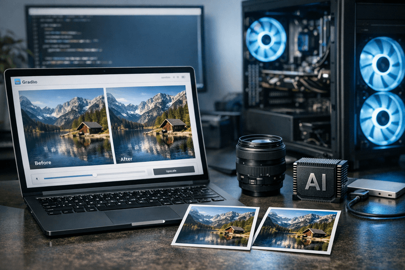 Real-ESRGANで写真を高解像度化するGradioアプリ作成手順