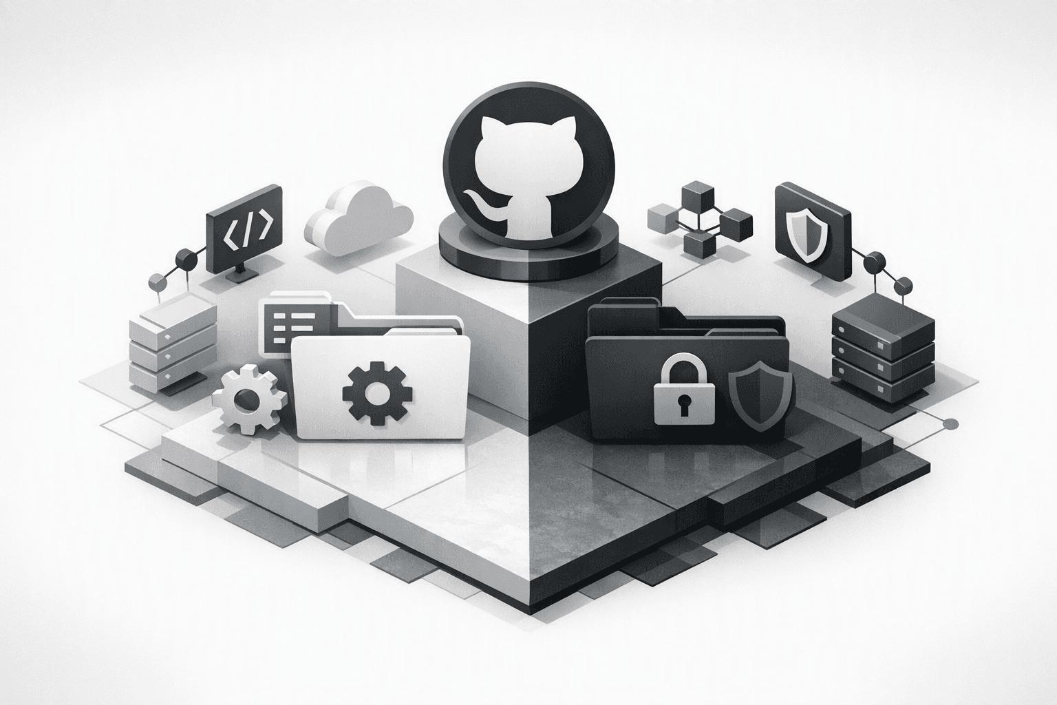 GitHub 組織の設定共有ガイド — .github / .github-private の使い分け